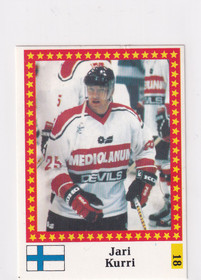 1991 Semic WC hockey Jari Kurri  FANTOM BACK