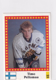 1991 Semic WC hockey Timo Peltomaa  FANTOM BACK