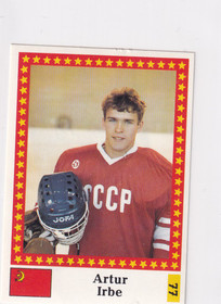 1991 Semic WC hockey Artur Irbe   FANTOM BACK