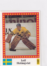 1991 Semic WC hockey Leif Holmqvist FANTOM BACK