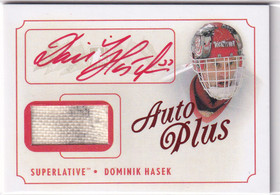  2013-14 ITG Superlative The First Six Autographs Plus Memorabilia #APDH Dominik Hasek /20