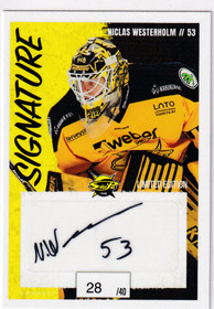 2022-23 Cardset Signature Niclas Westerholm /40