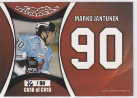 2008-09 Cardset Cool Numbers Marko Jantunen /90