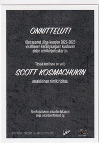 2022-23 Cardset Signature Scott Kosmachuk /100