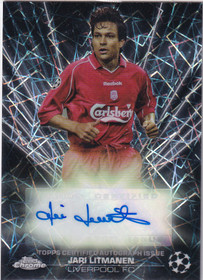 2023-24 Topps Chrome UEFA Jari Litmanen Black Lazer Auto