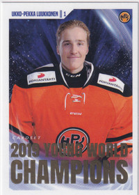 2019-20 Cardset Young World Champions Ukko-Pekka Luukkonen /999