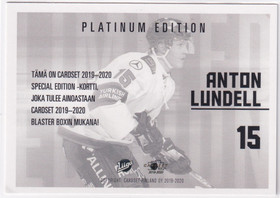 2019-20 Cardset Limited Edition Anton Lundell 