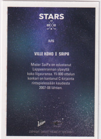 2019-20 Cardset Stars of 2010 Ville Koho 