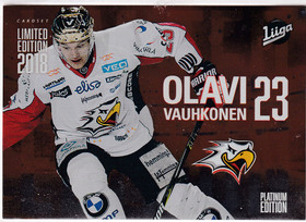 2018-19 Cardset Limited Edition Olavi Vauhkonen 