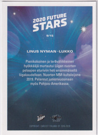 2019-20 Cardset 2020 Future Stars Linus Nyman 
