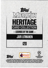 2023 Topps Merlin Legends of the Game Jari Litmanen /49