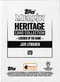 2023 Topps Merlin Legends of the Game Jari Litmanen /49 AU