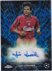 2023-24 Topps Chrome UEFA Jari Litmanen Black Lazer Auto /150
