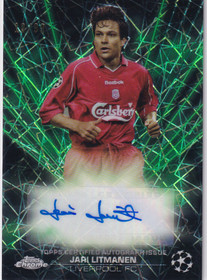 2023-24 Topps Chrome UEFA Jari Litmanen Black Lazer Auto /99
