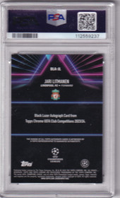 2023-24 Topps Black Laser Jari Litmanen /199 PSA 8