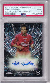 2023-24 Topps Black Laser Jari Litmanen PSA 9