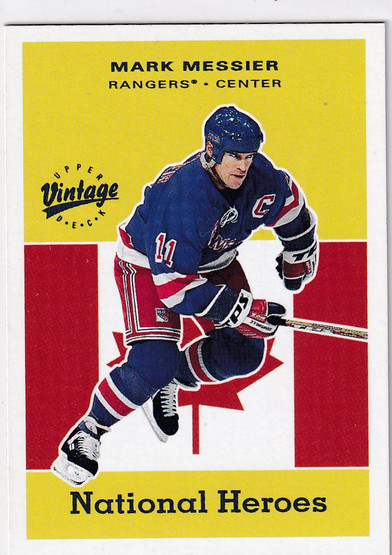  2000-01 Upper Deck Vintage National Heroes #NH16 Mark Messier