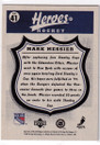  2000-01 Upper Deck Vintage Messier Heroes of Hockey #HH41 Mark Messier