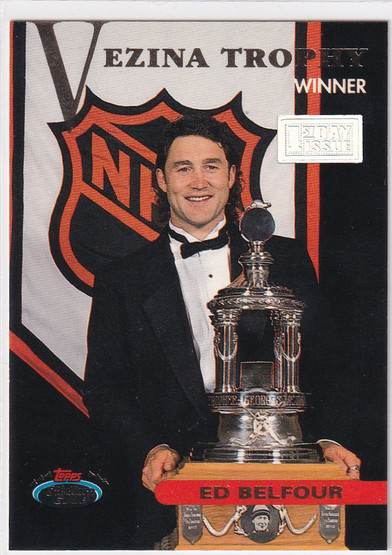  1993-94 Stadium Club First Day Issue #150 Ed Belfour/Vezina Trophy