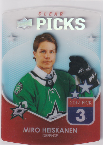  2021-22 Upper Deck Clear Picks #CP2 Miro Heiskanen