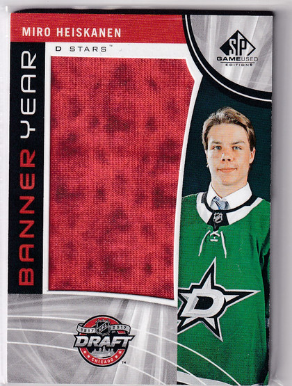 2019-20 SP Game Used Banner Year Draft '17 #BD17MH Miro Heiskanen