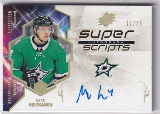  2019-20 SPx Superscripts #SSMH Miro Heiskanen D