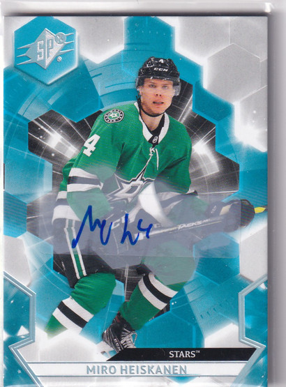  2020-21 SPx Autographs #44 Miro Heiskanen E