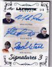 2023-24 Leaf Ultimate Signatures 3 Mike Richter Felix Potvin Ron Hextall /3