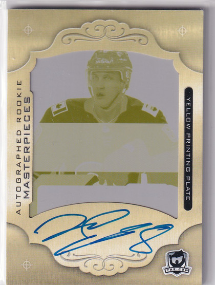 2018-19 The Cup Printing Plates UD Premier Acetate Rookie Autograph Patches Yellow #ARJV Juuso Valimaki 1/1