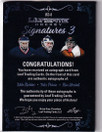 2023-24 Leaf Ultimate Signatures 3 Mike Richter Felix Potvin Ron Hextall /3