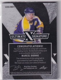 2023-24 Leaf Ultimate X Signatures Marcel Dionne /4