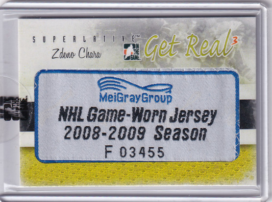  2012-13 ITG Superlative Get Real Jerseys #GR21 Zdeno Chara 1/1