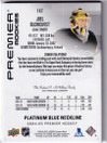 2024-25 Upper Deck Premier Platinum Jerseys Blue Neckline #147 Joel Blomqvist /3 RC