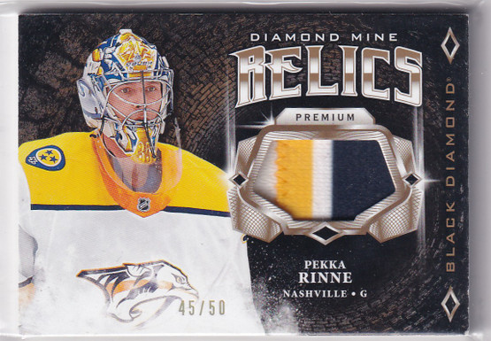  2018-19 Black Diamond Diamond Mine Relics Premium #DMPR Pekka Rinne/50