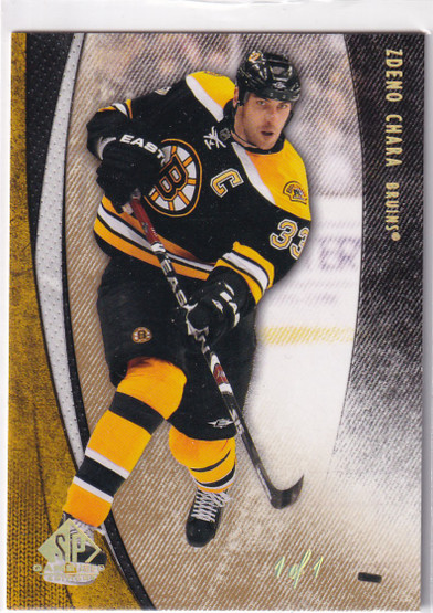  2010-11 SP Game Used Gold Spectrum #6 Zdeno Chara 1/1