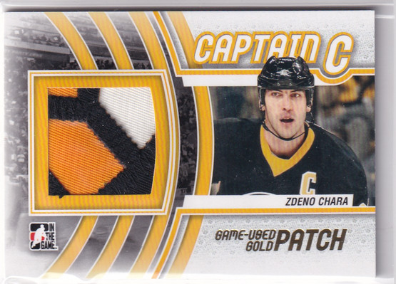  2011-12 ITG Captain-C Jerseys Patch Gold #M60 Zdeno Chara 1/1