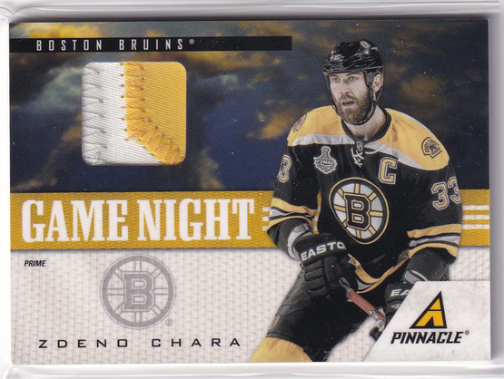  2011-12 Pinnacle Game Night Materials Prime #4 Zdeno Chara/30