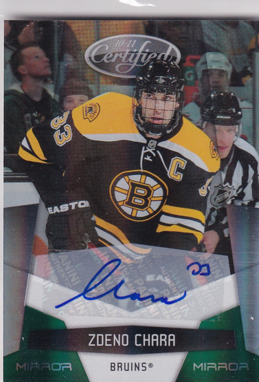  2010-11 Certified Mirror Emerald Signatures #13 Zdeno Chara /5