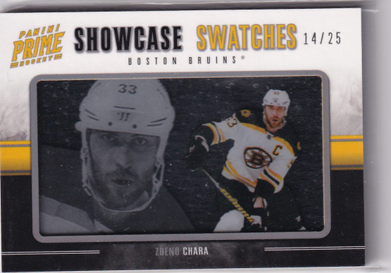  2011-12 Panini Prime Showcase Swatches #25 Zdeno Chara /25