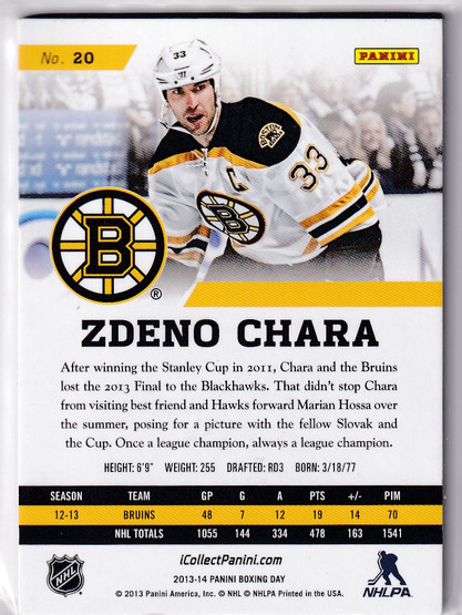  2013-14 Absolute Holo Lava Flow Autographs #20 Zdeno Chara 1/1