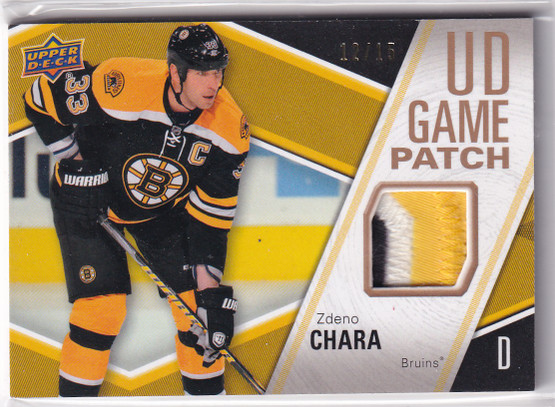  2011-12 Upper Deck Game Jerseys Patches #GJZC Zdeno Chara /15 SER2