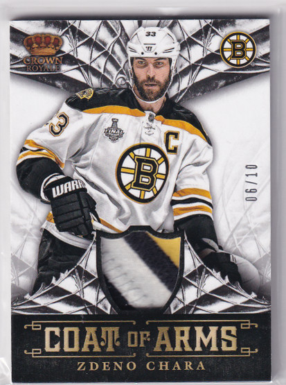  2013-14 Crown Royale Coat of Arms Materials Patches #CAZC Zdeno Chara /10