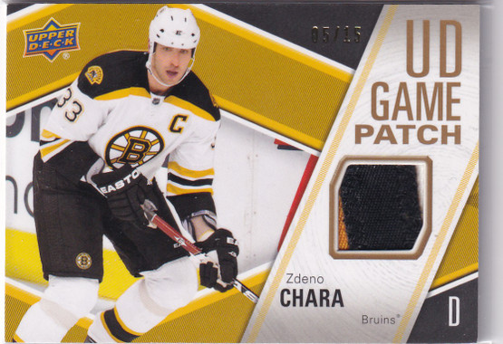  2011-12 Upper Deck Game Jerseys Patches #GJZC Zdeno Chara /15 SER1