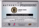 2012-13 SP Game Used Authentic Fabrics Patches #AFZC Zdeno Chara /35