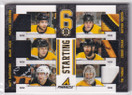 2011-12 Pinnacle Starting Six Threads Patches #1 Tim Thomas/Zdeno Chara/Patrice Bergeron/Milan Lucic/Nathan Horton/Matt Bartkowski /10