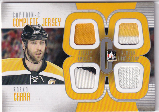  2011-12 ITG Captain-C Complete Jersey Silver #CJ08 Zdeno Chara /9
