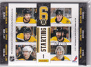 2011-12 Pinnacle Starting Six Threads Patches #1 Tim Thomas/Zdeno Chara/Patrice Bergeron/Milan Lucic/Nathan Horton/Matt Bartkowski /10