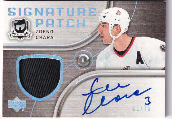  2005-06 The Cup Signature Patches #SPZC Zdeno Chara /75