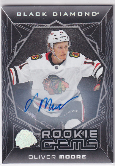  2025-26 Black Diamond Rookie Gems Signatures #RGSOM Oliver Moore/49