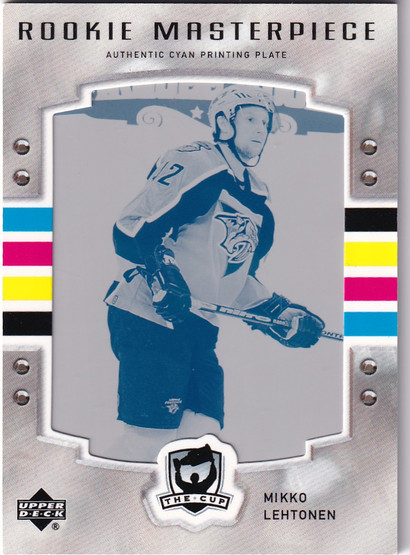  2006-07 The Cup Printing Plates O-Pee-Chee Cyan #556 Mikko Lehtonen 1/1